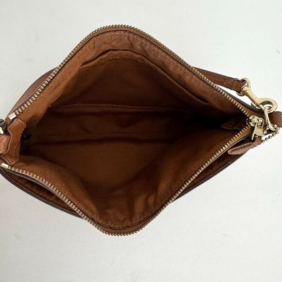 Coach Signature Shoulder Bag Baguette Pop-Out Removable Pouch F65806 Brown - Picture 12 of 14